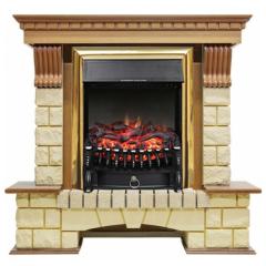 Fireplace Royal Flame Pierre Luxe Fobos FX Brass