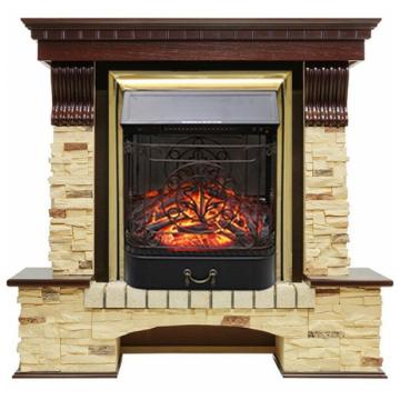 Fireplace Royal Flame Pierre Luxe Majestic FX Brass 