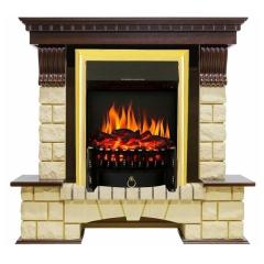 Fireplace Royal Flame Pierre luxe Fobos FX Brass