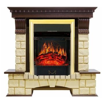 Fireplace Royal Flame Pierre luxe Majestic FX Brass 