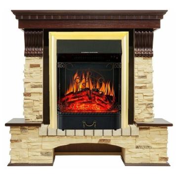 Fireplace Royal Flame Pierre luxe Majestic FX Brass 