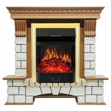 Fireplace Royal Flame Pierre luxe Majestic FX Brass 