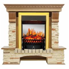 Fireplace Royal Flame Pierre luxe Fobos FX M Brass