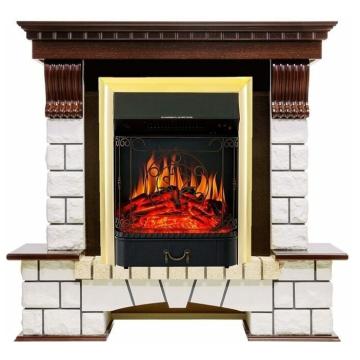 Fireplace Royal Flame Pierre luxe Majestic FX Brass 