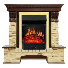 Fireplace Royal Flame Pierre luxe Majestic FX Brass