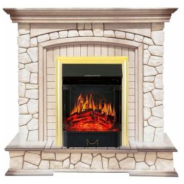 Fireplace Royal Flame Preston Majestic FX Brass 