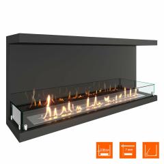 Fireplace Steelheat 1100 Стекло Стемалит