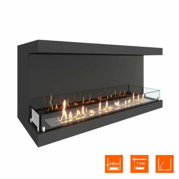 Fireplace Steelheat LONG 1100 Стекло Стемалит 