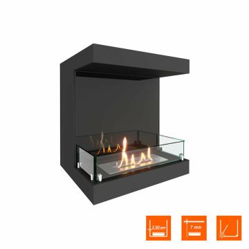 Fireplace Steelheat LONG 500 Стекло Стемалит 