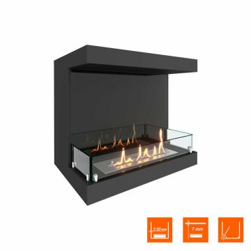 Fireplace Steelheat LONG 600 Стекло Стемалит 