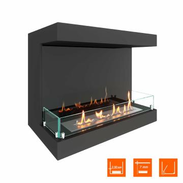 Fireplace Steelheat LONG 700 Стекло Стемалит 