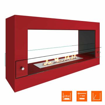 Fireplace Steelheat FRAME ONE 900 красный Стекло Стемалит 