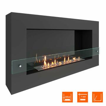 Fireplace Steelheat WALL GRAND 1200 Стекло Стемалит 