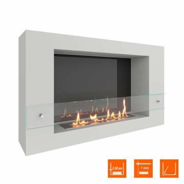 Fireplace Steelheat WALL LONG 900 Стекло Стемалит 