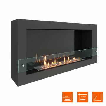 Fireplace Steelheat WALL ONE 1100 Стекло Стемалит 