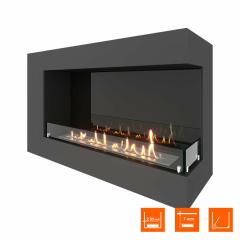 Fireplace Steelheat GRAND 1000 правый Стекло Стемалит