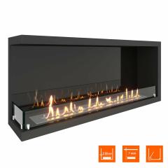 Fireplace Steelheat 1100 левый Стекло Стемалит