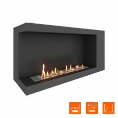 Fireplace Steelheat LONG 1000 левый Стандарт