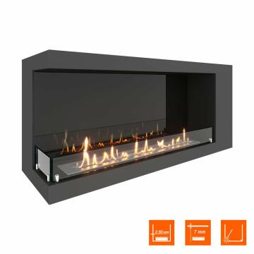 Fireplace Steelheat LONG 1100 левый Стекло Стемалит 