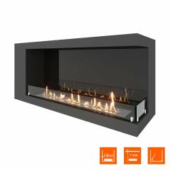 Fireplace Steelheat LONG 1100 правый Стекло Стемалит