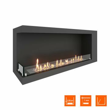 Fireplace Steelheat LONG 1200 левый Стекло 