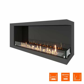 Fireplace Steelheat LONG 1200 правый Стекло Стемалит 