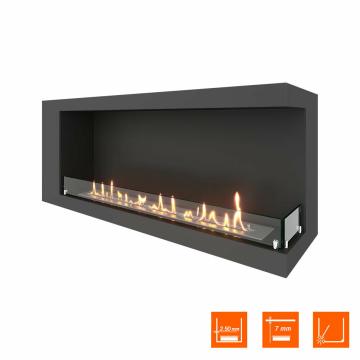 Fireplace Steelheat LONG 1200 правый Стекло 