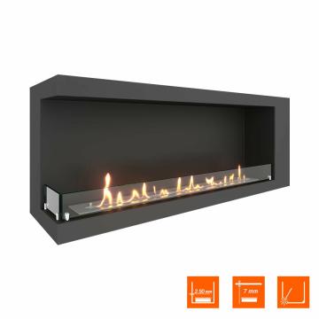 Fireplace Steelheat LONG 1300 левый Стекло 