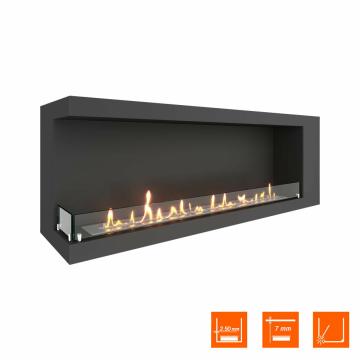 Fireplace Steelheat LONG 1400 левый Стекло 