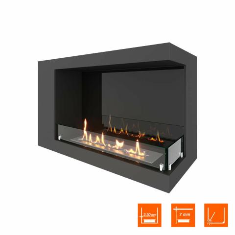 Fireplace Steelheat LONG 800 правый Стекло Стемалит 