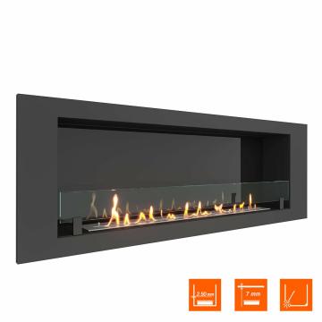 Fireplace Steelheat LONG 1500 Стекло Стемалит 