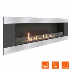 Fireplace Steelheat LONG-H 1200 Small Стекло