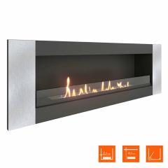 Fireplace Steelheat LONG-V 1200 Small Стекло