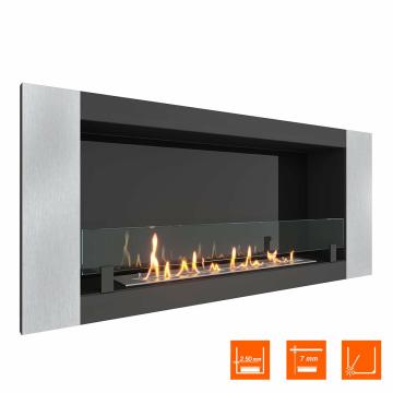 Fireplace Steelheat LONG-V 1200 Стекло Стемалит 