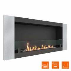 Fireplace Steelheat LONG-V 1200 Стекло