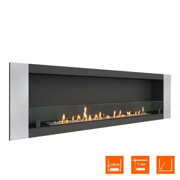 Fireplace Steelheat LONG-V 1800 Стекло 