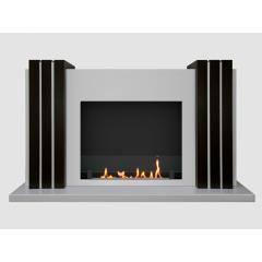 Fireplace Steelheat Manhetten Стекло