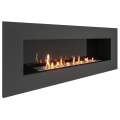 Fireplace Steelheat LONG 1200S с декоративным стеклом