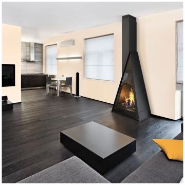 Fireplace Traforart Breda верт.труба слева чёрный 