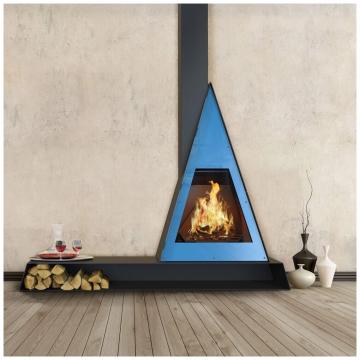 Fireplace Traforart Breda верт.труба слева чёрный RAL 