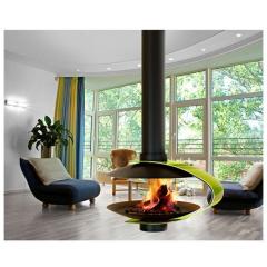 Fireplace Traforart FANCY CENTRAL ART подвесной со стеклом