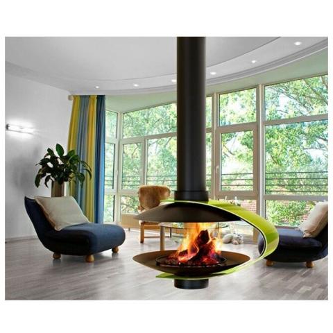 Fireplace Traforart FANCY CENTRAL ART подвесной со стеклом 