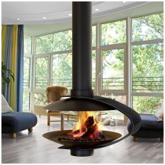 Fireplace Traforart Fancy подвесной с декор.элементом черный