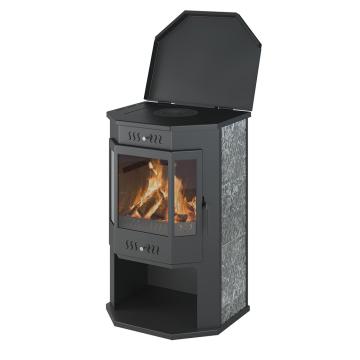 Fireplace Везувий ПК-05 Призматик с плитой Пироксенит Элит 