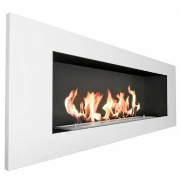 Fireplace Zefire Elliot 1200 с белой рамкой 