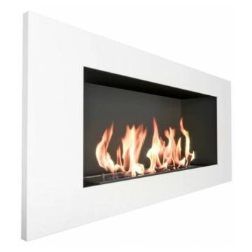 Fireplace Zefire Elliot 900 с белой рамкой 