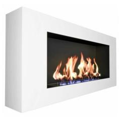 Fireplace Zefire 900 с белой рамкой