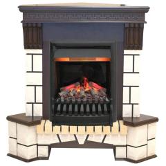 Fireplace RealFlame Stone corner AO Oregan 3D