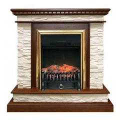 Fireplace Royal Flame Calgary дуб/бежевый Fobos FX M Brass