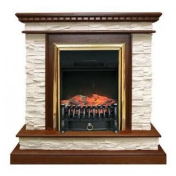 Fireplace Royal Flame Calgary дуб/бежевый Fobos FX M Brass 